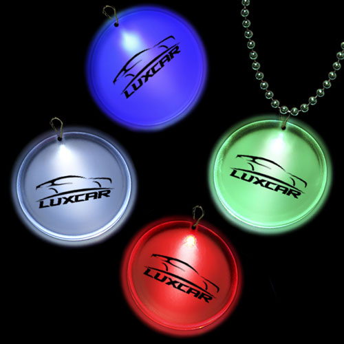 2 Inch CLEAR LED Medallion Mardi Gras Bead – #CH2LEDM