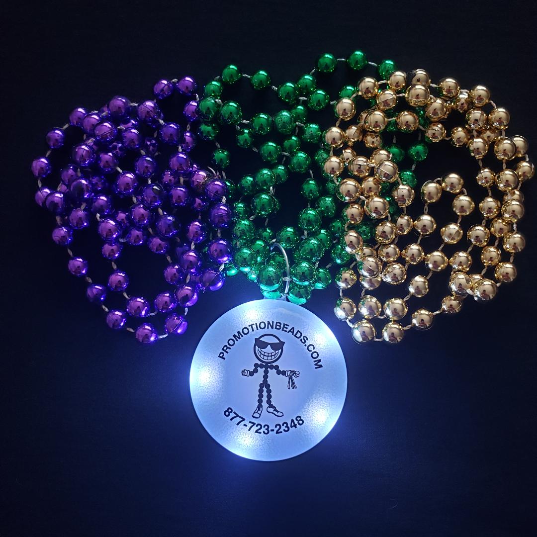 Custom BIG LED Mardi Gras Beads